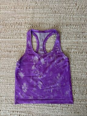 lululemon athletica Purple Tie-Dye Racerback Tank